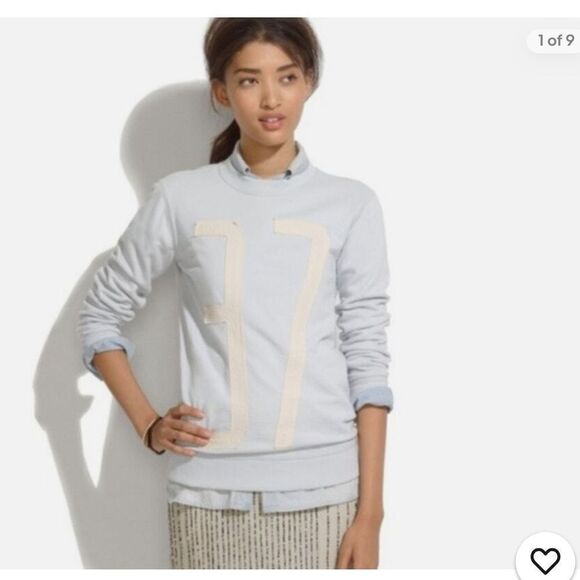 Madewell Women's Early Years 37 Sweatshirt Crew Neck Long Sleeve Gray Size M - Picture 1 of 11